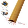SRNSAEB Wood Grain Cable Shield Cord Cover - Hold 3 Wire, Floor Wire Protector, Self Adhesive Cable Raceway, 3cm Wide, 1.1cm High (Size : 400cm (13ft)) view 2