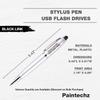 Paintechz Custom Pen USB Flash Drives 100 Pack Bulk, Personalized Logo or Text - as Corporate Gifts and Promotional Giveaways - 4GB view 3