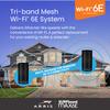Arris Surfboard mAX 6E W161 Tri-Band Mesh Wi-Fi 6E System | AXE6600 Wi-Fi Speeds up to 6.6 Gbps| 6 GHz Band | Coverage up to 5,500 sq ft | 4.8 Gbps Backhaul | 2 Routers | 2.5 Gbps Ethernet Port view 3