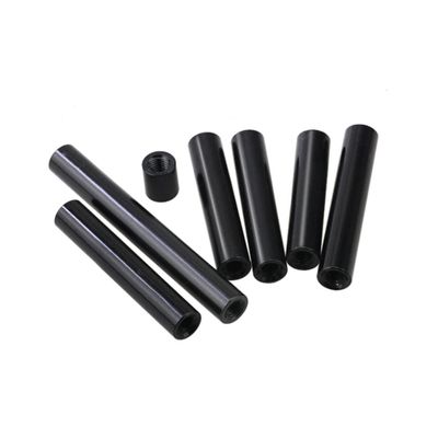 10pcs M210mm3.5mm Black Aluminum Alloy Cylindrical Long Nut