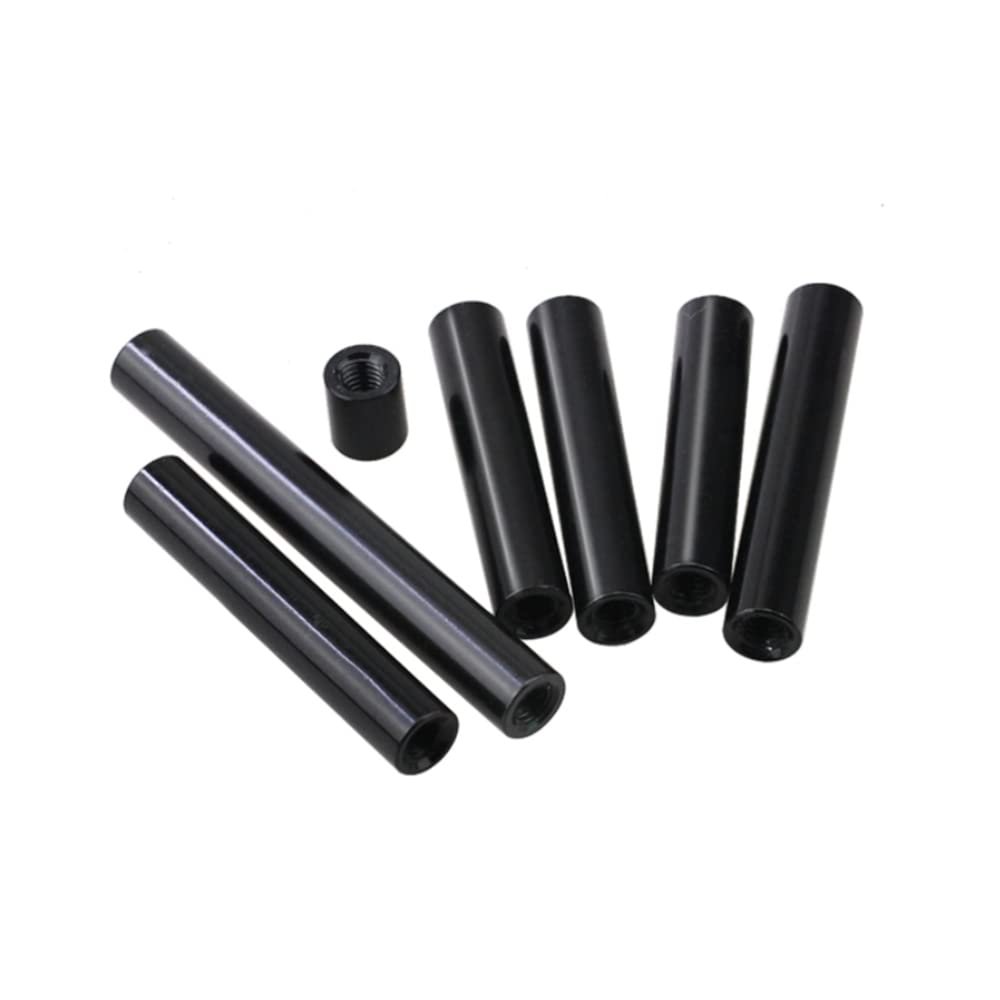 10pcs M210mm3.5mm Black Aluminum Alloy Cylindrical Long Nut