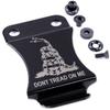 KYDEX Belt Clip for Holsters & Sheaths  (Flush Mount Design - w/Don't Tread On Me Engraving) - (Metal) - (Inside-The-Waistband/IWB) - (Fits 1.75in Belts) - (w/Mounting Hardware) - (1 Pack) view 1