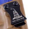 KYDEX Belt Clip for Holsters & Sheaths  (Flush Mount Design - w/Don't Tread On Me Engraving) - (Metal) - (Inside-The-Waistband/IWB) - (Fits 1.75in Belts) - (w/Mounting Hardware) - (1 Pack) view 3