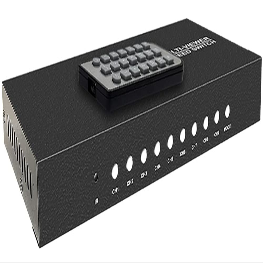 9-Channel HDMI Video Multiplexer MultiViewer with IR Remote