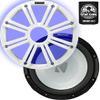 KICKER Subwoofer and Grille Package of 2 Items 12" Marine Subwoofer (2-ohm) with LED White Grille 45KM122+45KMG12W view 1