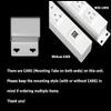 24 Hardwired Power Strip (NO Power Cord), 6 (NEMA 5-20R) Vertical Outlets (NOT Tamper Resistant), with Ears (with mounting tabs on Both Ends), 20 Amp, ALCI, USB, White view 2