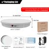 GIZMIT Motorized Rotating Display Stand for Photography, 52cm Electric Turntable, Revolving Base for 360 Degree Product Images or Jewelry, Video Shooting Props,White view 2