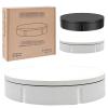 GIZMIT Motorized Rotating Display Stand, 360 Degree Electric Rotating Turntable for Photography Products Display, with 5 Color Background Boards,White view 1