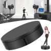 GIZMIT Electric Rotating Turntable for Photography, 360 Degree Motorized Rotating Stand Display Table for Live Video Automatic Revolving Platform Product Display Table,Black view 1