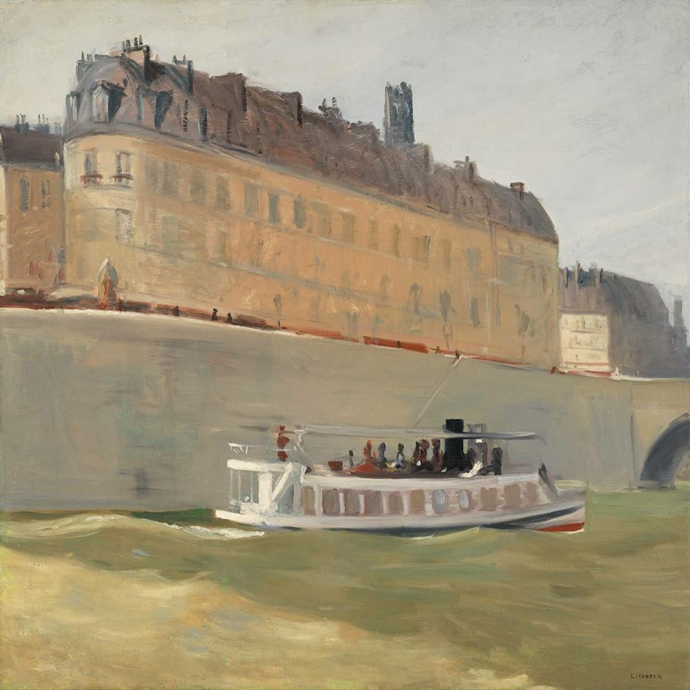 Edward Hopper : River Boat : 1909 : Archival Quality Art Print