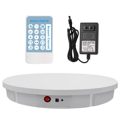 GIZMIT Professional 180 Degree Electric Rotating Turntable for Photography, 52CM Automatic Revolving Platform Perfect for Images, Product Display,White