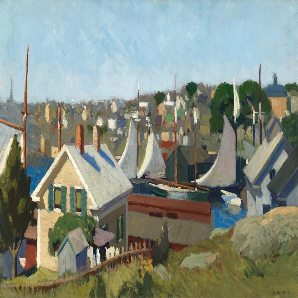 Edward Hopper : Gloucester Harbor : 1912 : Archival Quality Art Print