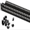 iwillink Blank 48-Port Keystone Patch Panel, 2U 19'' Rackmount/Wallmount with Metal Housing, Includes 24 Blank Inserts for Custom AV/Data Setups view 1