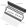 iwillink Blank 48-Port Keystone Patch Panel, 2U 19'' Rackmount/Wallmount with Metal Housing, Includes 24 Blank Inserts for Custom AV/Data Setups view 2