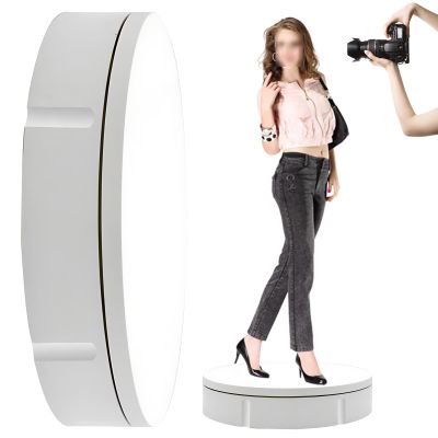 GIZMIT Professional 360 Degree Electric Rotating Turntable for Photography, 30CM Automatic Revolving Platform Perfect for Images, Product Display,White