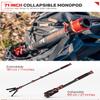 IFOOTAGE Monopod Cobra 3 C180F, 71" Monopod Camera Stand Carbon Fiber Camera Mono pod with Feet, Portable Travel Mono pod Compatible with Sony Canon Nikon DSLR Cameras, Max Load 17.64 lbs view 4