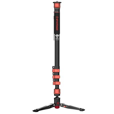 IFOOTAGE Monopod Cobra 3 A180F, Telescopic Video Monopod with Feet, Compatible with Sony Canon Nikon DSLR Cameras