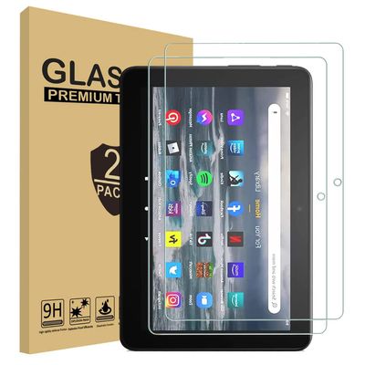 [2 Pack] TDA Trading Screen Protector for Amazon All-New Fire HD 8 Tablet and Fire HD 8 Plus Tablet (12th Generation, 2022 Release) Tempered Glass High Definition Clear Shield, Anti-Scratch, 9H Hardness