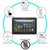 [2 Pack] TDA Trading Screen Protector for Amazon All-New Fire HD 8 Tablet and Fire HD 8 Plus Tablet (12th Generation, 2022 Release) Tempered Glass High Definition Clear Shield, Anti-Scratch, 9H Hardness view 2