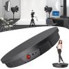 GIZMIT Electric Rotating Turntable, 45/90/180 Degree Motorized Rotating Stand Display Table for Live Video Automatic Revolving Platform with 5 Backgrounds for Photography, Jewelry, Watch,Black view 1