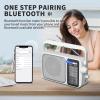 YOWGULF AM FM Radio with Best Reception,Bluetooth Portable AM FM Transistor Radio,Battery Operated or AC Power,Large Dial,Headphone Jack, Gifts for Seniors Elderly view 4