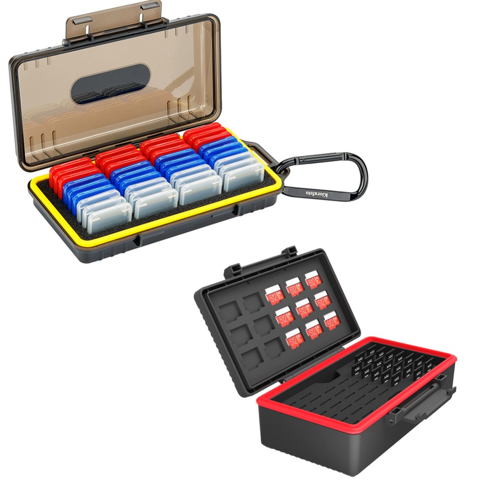 58 Slot Memory Card Holder + New Memory Card Case: Camera Memory Card Holder Memory Card Case