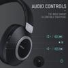 LORELEI B-C6 Wireless Over Ear Headphones, 50H Playtime Foldable Lightweight Bluetooth Headsets, Deep Bass, Built-in Microphone, Memory Foam Earmuff, for Travel, Home Office(Space Black) view 2
