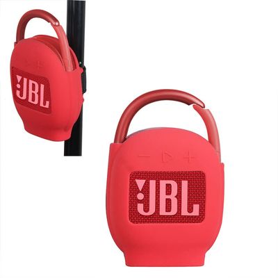 Hermitshell Silicone Carrying Case Replacement for JBL Clip 4 - Portable Mini Bluetooth Speaker (Red 2)
