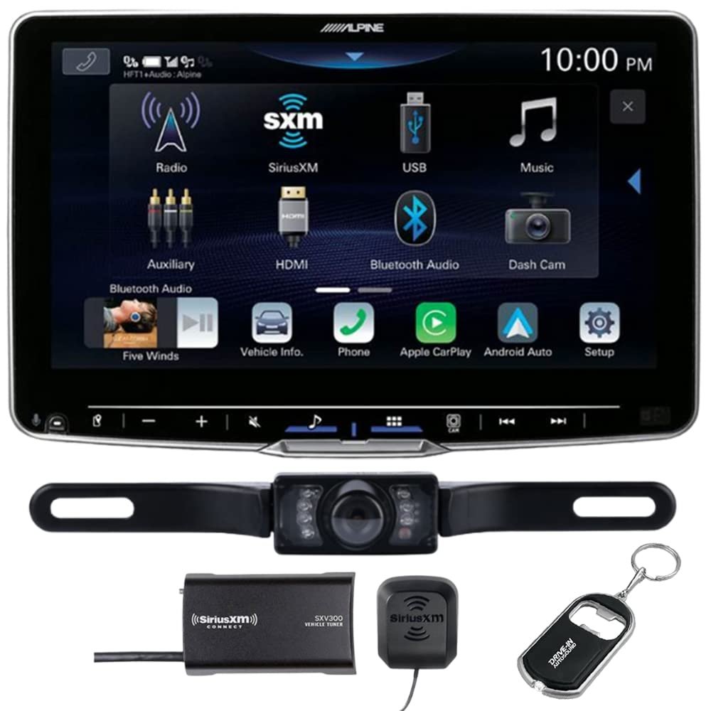 Alpine Halo9 ILX-F509 9" Digital Multimedia Receiver (Does Not Play Discs) with License Plate Camera and SiriusXM Tuner