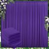 20 ft x 10 ft Wrinkle Free Purple Backdrop Curtain for Parties, 5ft x 10ft 4 Panels Polyester Purple Photo Backdrop Drapes for Wedding Birthday Party Baby Shower view 1