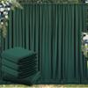 20 ft x 10 ft Wrinkle Free Hunter Green Backdrop Curtain for Parties, Polyester Dark Green Photo Backdrop Drapes 4 Panels 5x10ft for Baby Shower Wedding Birthday Party Photography Curtains view 1