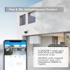 SANNCE 2 Pack 1080P PT Dome Camera, Pan/Tilt Outdoor Security Camera 2MP, 30M Night Vision for Analog CCTV Surveillance System, Remote Access view 2