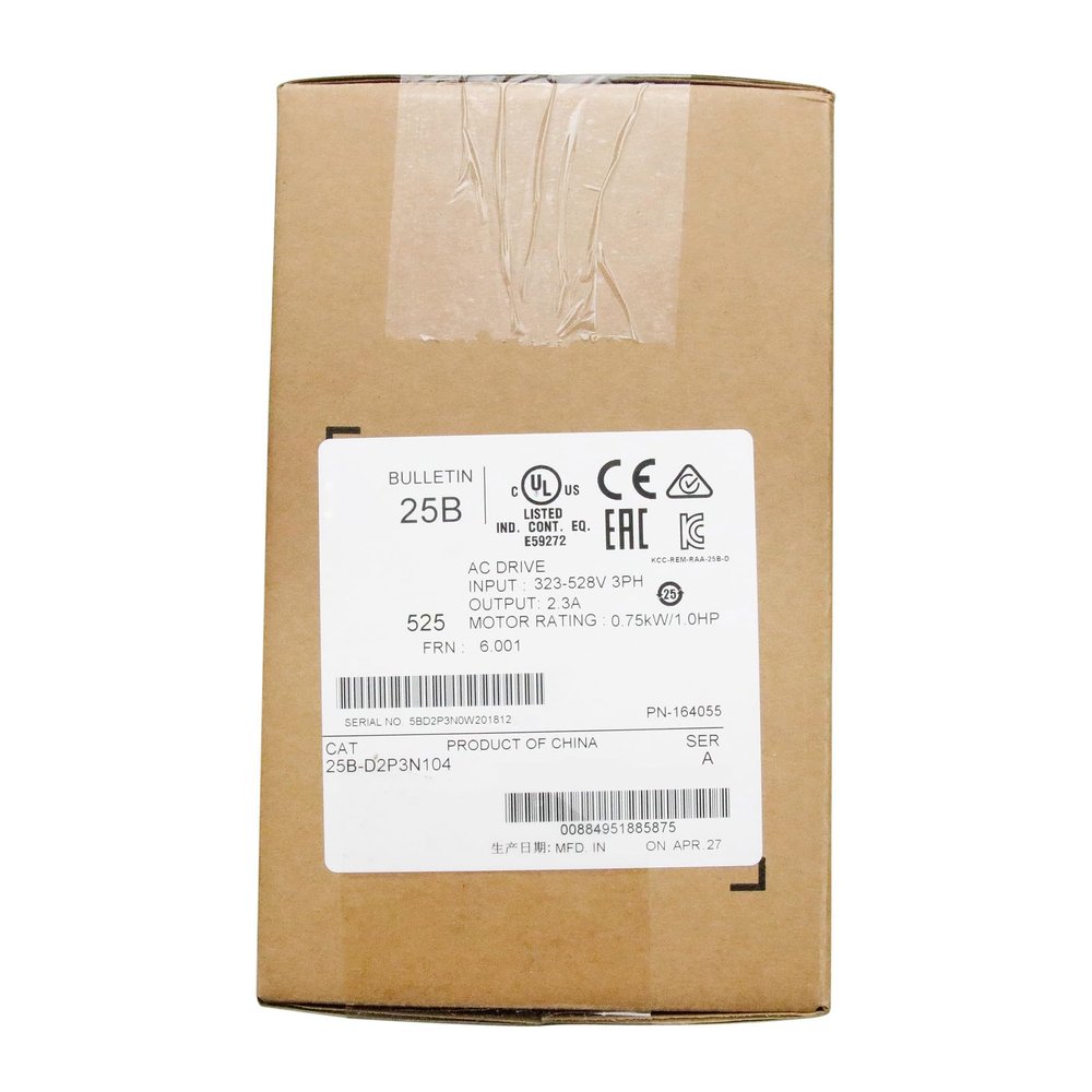 25B-D2P3N104 Power 525 0.75kW AC Drive 25BD2P3N104 Sealed in Box 1 Year Warranty Fast Shipment