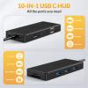 iDsonix USB-C Hub Multi Adapter (10 Port Black) view 2