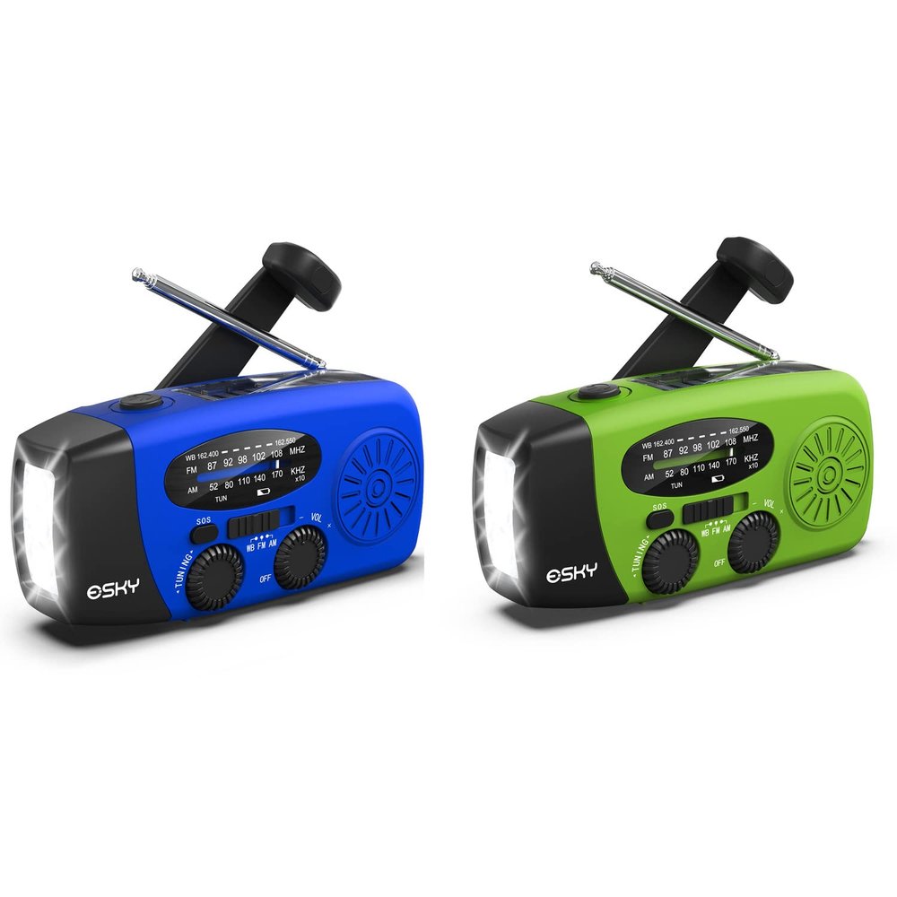 Esky Emergency Radio Blue & Green