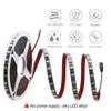 ALITOVE Blue LED Light Strip 32.8ft Waterproof IP65 10M 600 LEDs 60 LEDs/M 5050 SMD Black PCB DC 12V for Home Garden Decoration Lighting, 2X 16.4ft, with 12V 12A Power Supply view 2