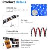 ALITOVE Blue LED Light Strip 32.8ft Waterproof IP65 10M 600 LEDs 60 LEDs/M 5050 SMD Black PCB DC 12V for Home Garden Decoration Lighting, 2X 16.4ft, with 12V 12A Power Supply view 3