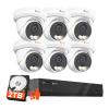 Anpviz 4K 8CH PoE Security Camera System, 6X 8MP Wired PoE IP Cameras with Human Vehicle Detection, Smart Dual Light Color Night Vision, 4K/8MP 8CH NVR with 2TB HDD for Business Home, NDAA view 1