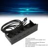 5.25 Inch USB2.0 Front Panel Hub, 19Pin Front Panel Adapter 4 USB2.0 Optical Drive Front Panel, USB Hubs Computer Expansion Board Internal Front Metal Panel for Computer Case view 3