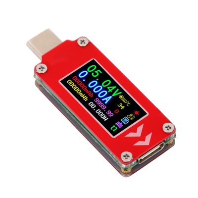 USB C Power Meter, PD Charger Type C Tester - Color Display Voltmeter Ammeter Load Tester, Power Supply Tester - Charging Voltage Current Capacity Detector