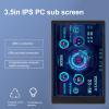 Dpofirs Computer Temp Monitor, 3.5in PC Sensor Panel Display, PC Temperature Display for CPU Hard Disk Data, PC Case Secondary Screen (Black) view 2
