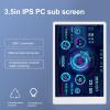Dpofirs Computer Temp Monitor, 3.5in PC Sensor Panel Display, PC Temperature Display for CPU Hard Disk Data, PC Case Secondary Screen (White) view 2