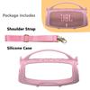 JCHPINE Silicone Cover Case for JBL Charge 5 Portable Bluetooth Speaker, Protective Skin Holder for JBL Charge 5 Speaker Accessories (Pink Case, NOT Fit Wi-Fi Version) view 2