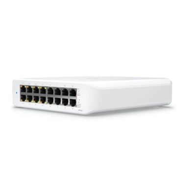 Ubiquiti Networks Ubiquiti UniFi Switch Lite 16 PoE | 16-Port Gigabit Switch with 8 PoE+ 802.3at Ports (USW-Lite-16-PoE) (Renewed)