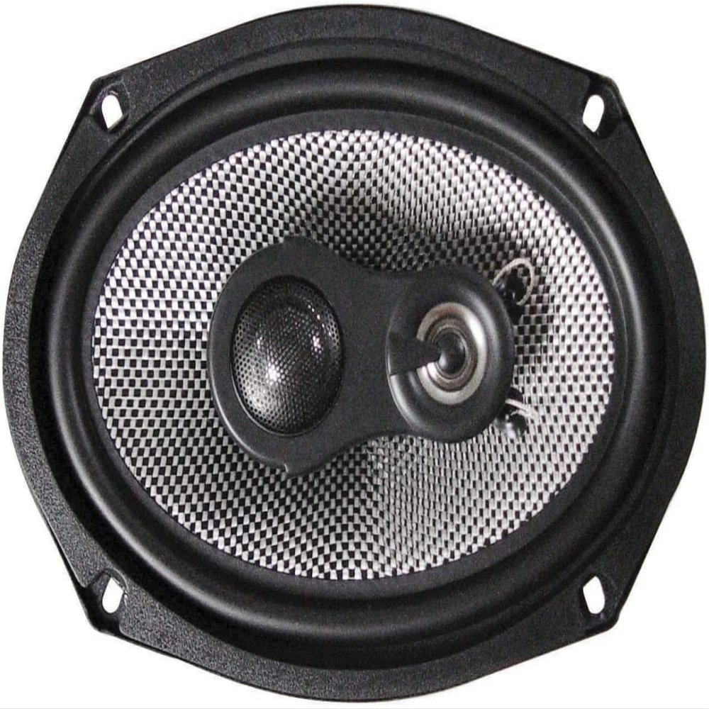 American Bass SQ-6.9 6 x 9 in. 3-Way 100 watt RMS & 4-Ohm & Swivel Tweeter Coax Speaker - Set of 2