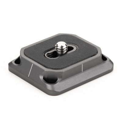 Benro PURC42 Arca-Style and RC2 Compatible Quick Release Plate with Dual Standard Mounting Screw Options, Rubber Traction Pad and Strap Eyelet (PURC42)
