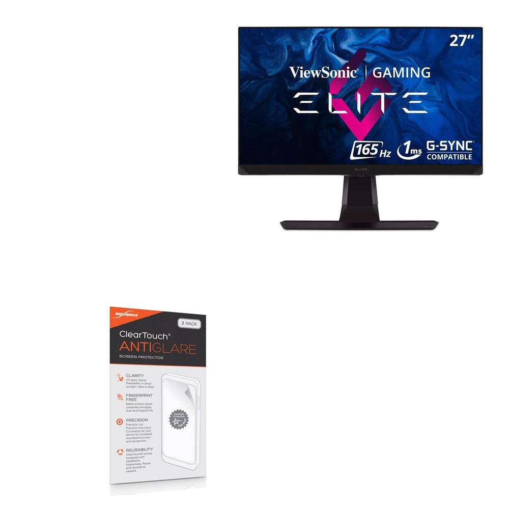 BoxWave Screen Protector Compatible with Viewsonic Elite XG270Q (27 in) - ClearTouch Anti-Glare (2-Pack), Anti-Fingerprint Matte Film Skin