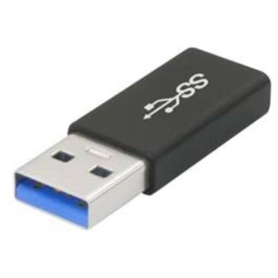 Axiom USBA3MUSBCF-AX USB-A 3.0 Male to USB-C Female Adapter Black