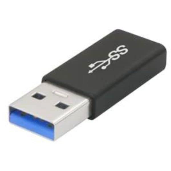 Axiom USBA3MUSBCF-AX USB-A 3.0 Male to USB-C Female Adapter Black