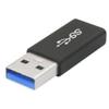 Axiom USBA3MUSBCF-AX USB-A 3.0 Male to USB-C Female Adapter Black view 1